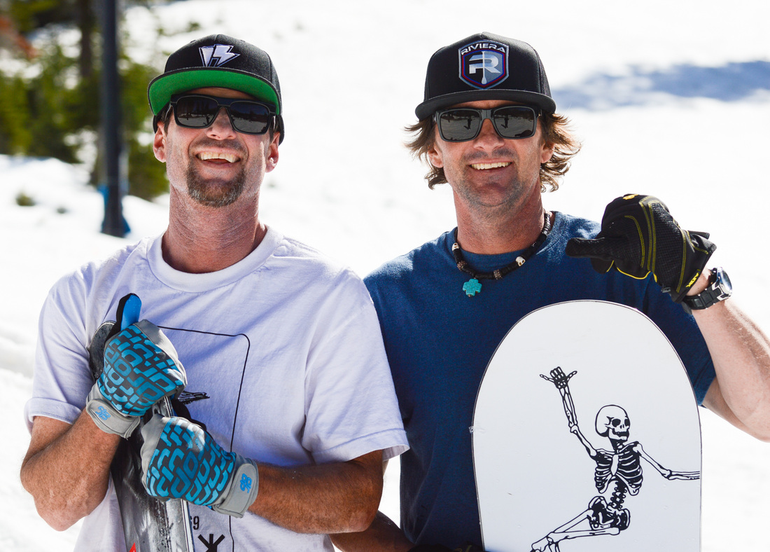 Chris and Monty Roach at the 2015 Tom Sims Retro World Snowboarding Championships (photo by: Sean Sullivan)